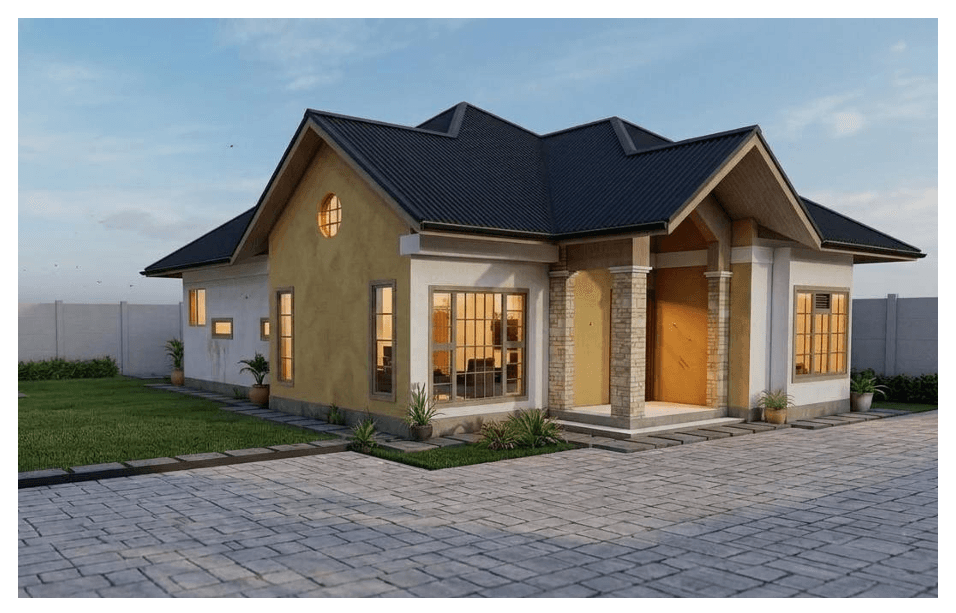 Modern 3-Bedroom Pitched Bungalow
